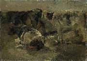 George Hendrik Breitner Four Cows oil painting artist